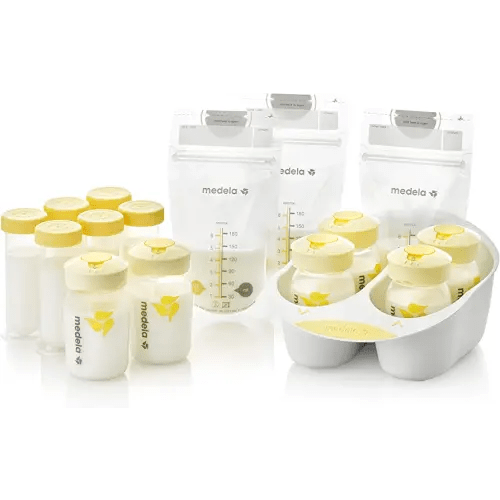 Medela Breast Milk Storage Solution Set, Breastfeeding Supplies & Containers, Breastmilk Organizer, Made Without BPA