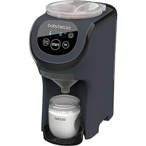 Baby Brezza Formula Pro Mini Baby Formula Mixer Machine Fits Small Spaces and is Portable for Travel– Bottle Makers Makes The Perfect Bottle for Your Infant On The Go, Charcoal