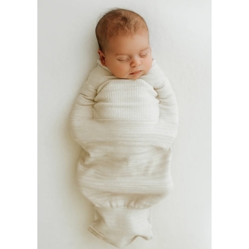 Bamboo Blend Beige Swaddle Sleep Sack – Swaddelini