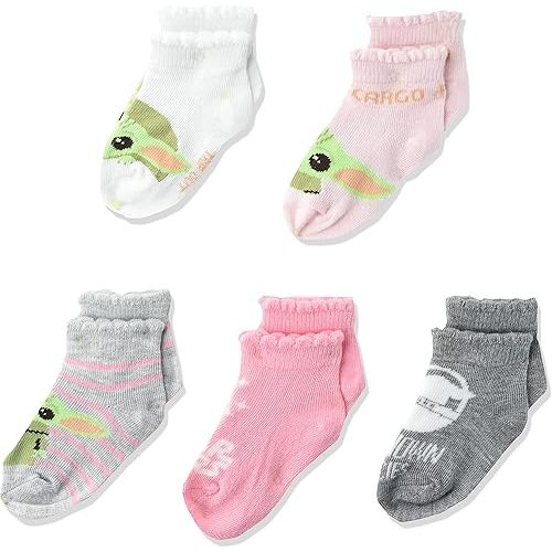 STAR WARS Baby Boys' The Mandalorian 5 Pack Shorty Socks