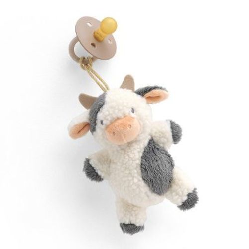 Itzy Ritzy Bitzy Pal Pacifier 0-6m - Cow: BPA-Free, Phthalate-Free, Rubber Latex