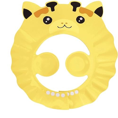Baby Shower Cap Shampoo Cap Bath Visor Hat Kids Hair Washing Shampoo Shield Adjustable Waterproof Bath Shield Visor for 0-8 Years