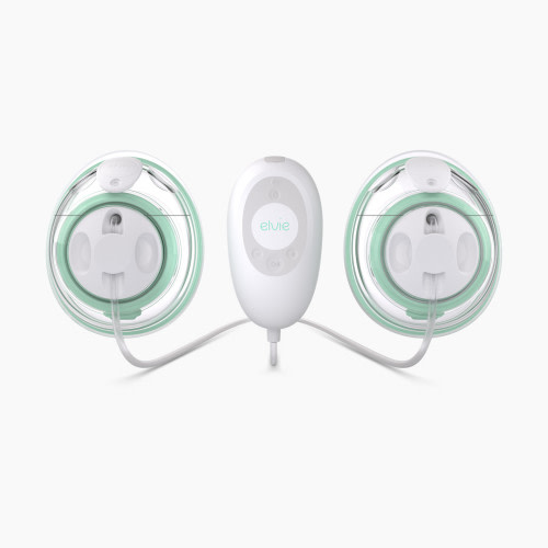 Elvie Stride Hands Free Double Electric Breast Pump - White