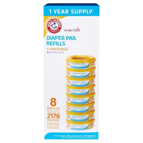 Munchkin Arm & Hammer™ Diaper Pail Refill Rings - 8 Pack