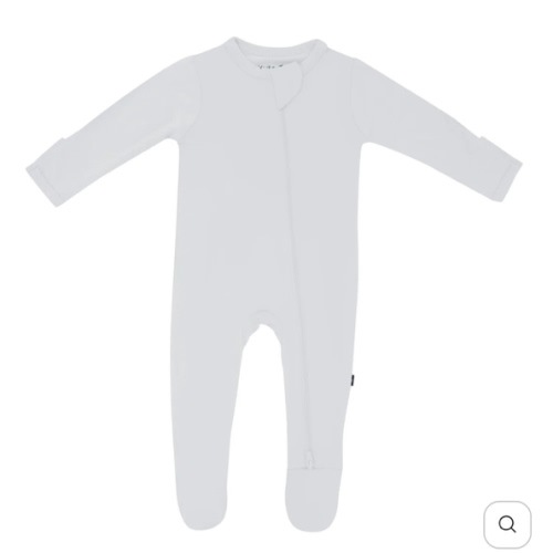 Zippered Footie in Storm - 6-12M
