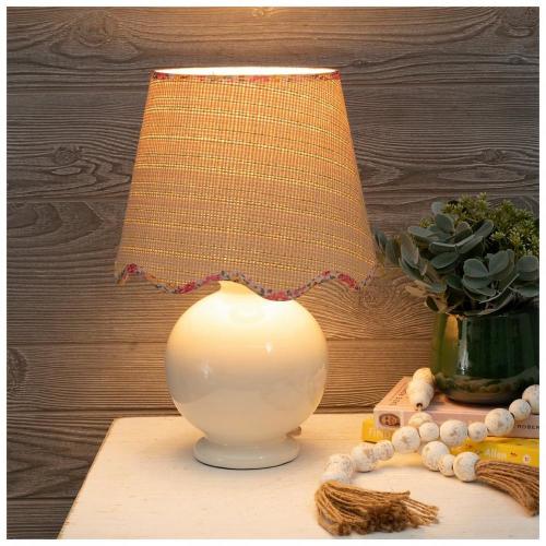 Boho Floral Ceramic Table Lamp