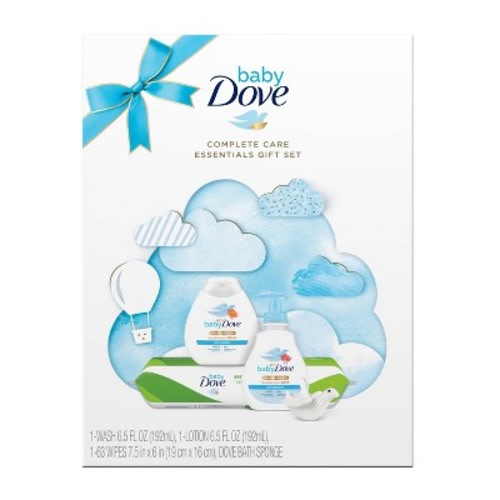 Baby Dove Rich Moisture Wipe & Bath Sponge Gift Set