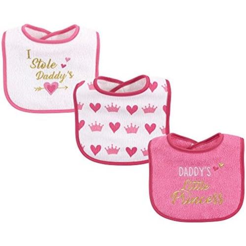 Luvable Friends Unisex Baby Cotton Terry Drooler Bibs with Fiber Filling