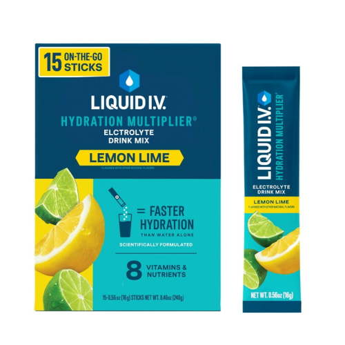 Liquid I.V.® Lemon Lime Hydration Multiplier® Powdered Electrolyte Drink Mix, 15 Count Packets