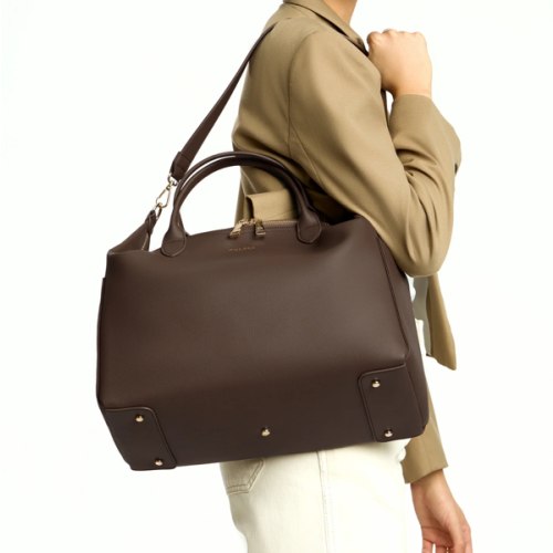 Emmy Full (Vegan) Diaper Bag in color Coco