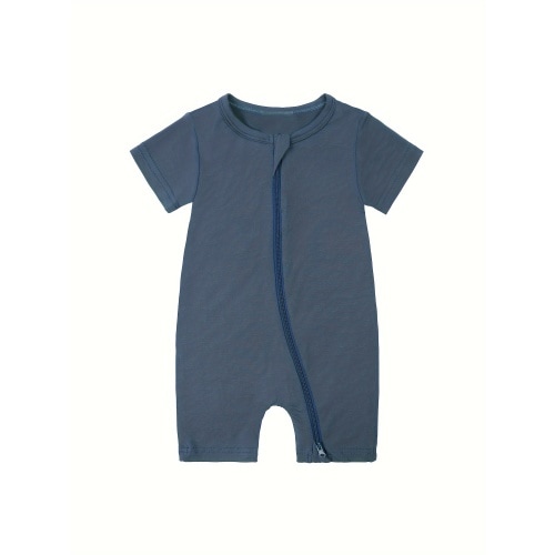 infant' color zipper bodysuit comfy cute short sleeve - Temu
