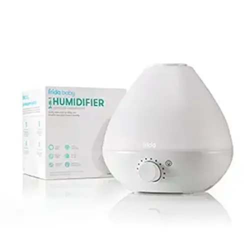 Frida Baby 3-in-1 Humidifier with Diffuser and Nightlight, White - 0.5 Gallon Tank (1.9 Liter Tank)