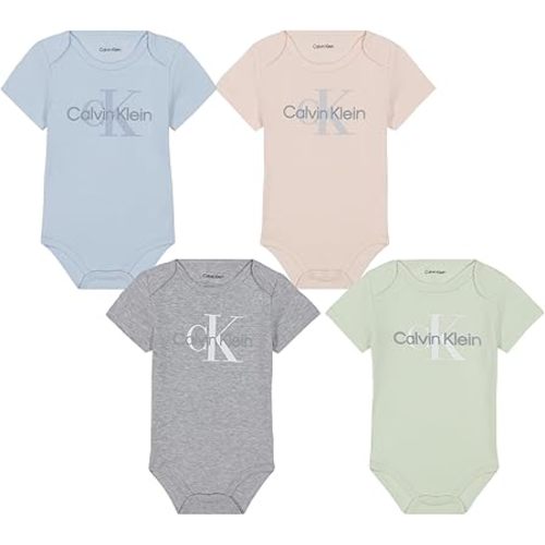 Calvin Klein baby-boys 4 Pack Bodysuit