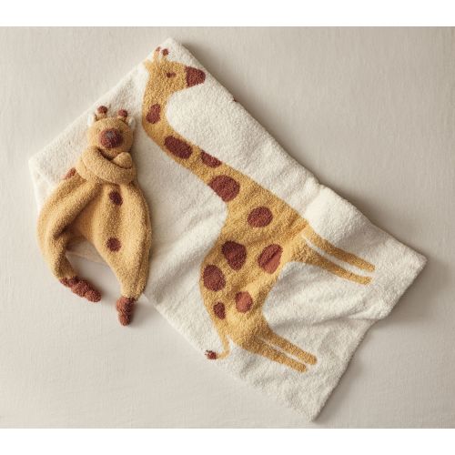 Fuzzy Animal Baby Blanket and Thumbie Gift Set