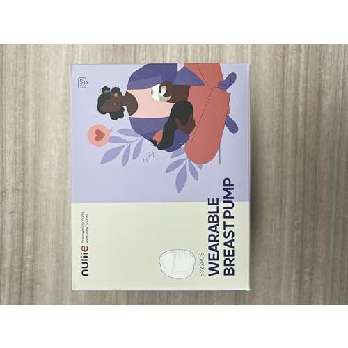 Nuliie Hands-Free Breast Pump (2 Packs, Pink)