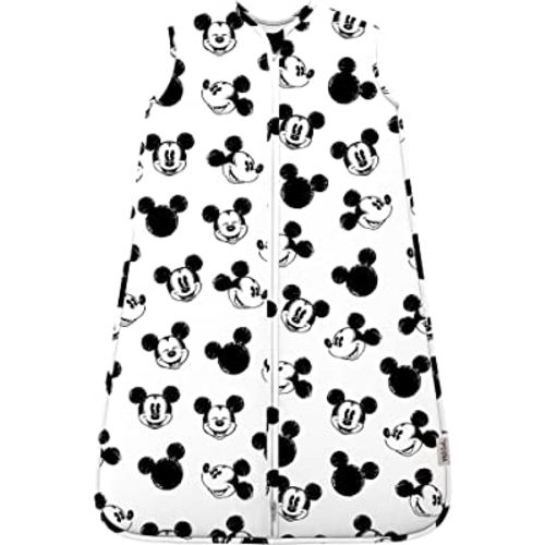 Milk Snob Baby Sleep Sack for 0-6 Months – Sleeveless Newborn Sleep Sack with Easy Zip Closure - Unisex Baby Swaddle Sack for Girl and Boy – Soft and Cozy Baby Sleeping Bag - Disney Mickey Sketch