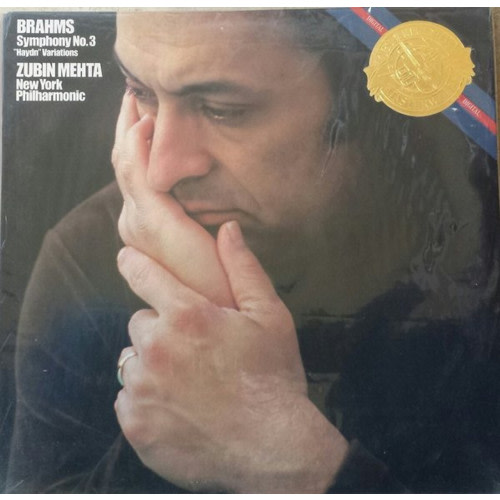 Brahms* - New York Philharmonic, Zubin Mehta - Symphony No. 3 / "Haydn" Variations (LP, Album, Car)
