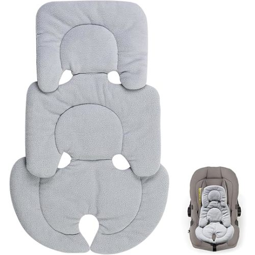 Infant Car Seat Insert Compatible with Nuna Pipa, Carseat Insert Support for Infant, Soft Head and Body Support, Reversible Design Cushion Pad, Non-Slip, for Car Seats, Swing and Strollers