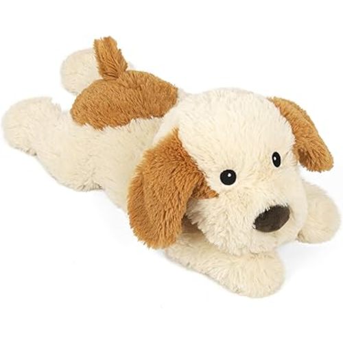 Cuckool Puppy Stuffed Animals, Microwavable Stuffed Animals Heating Pad for Cramps, Pain Stress Relief, Heatable & Coolable Lavender Scented Dog Plush Toys for Anxiety, Women & Kids Bedtime