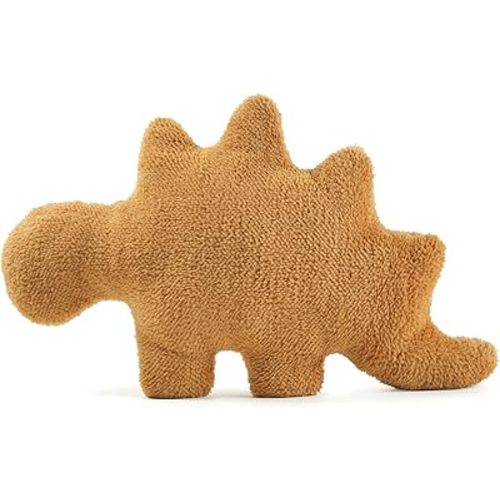 Dino Nugget Pillow Plush, Funny Chicken Nugget Plushie Birthday Gift, Dino Decorative Throw Pillow for Kids Room Decor, Dinosaur Stuffed Animal Idea Birthday Gift for Teens Kids and Adult