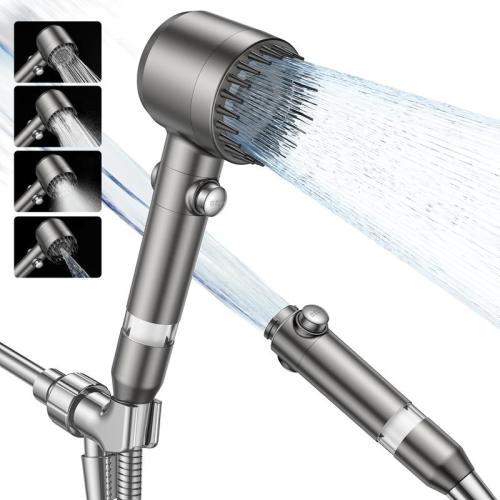 Jomst Handheld Filter Booster Shower Head, 4 Spray Modes, Hard - TikTok Shop