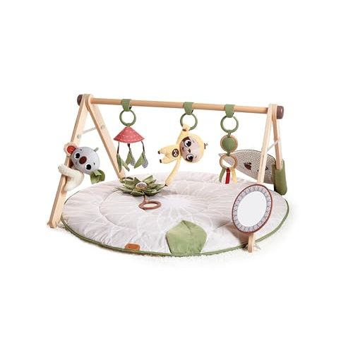 Tiny Love Boho Chic Gymini with Mirror and Detachable Toys, Wall Mount, Developmental Gym and Playmat for Babies, Newborns, and Infants