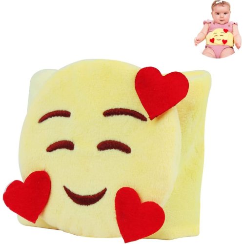 Baby Colic and Gas Relief by FOMI Care Heated Tummy Wrap Belly Band for Upset Stomach, Constipation, Acid Reflux Pain Relief Emoji Designed Hot Compress and Infant Swaddling Belt Soothing