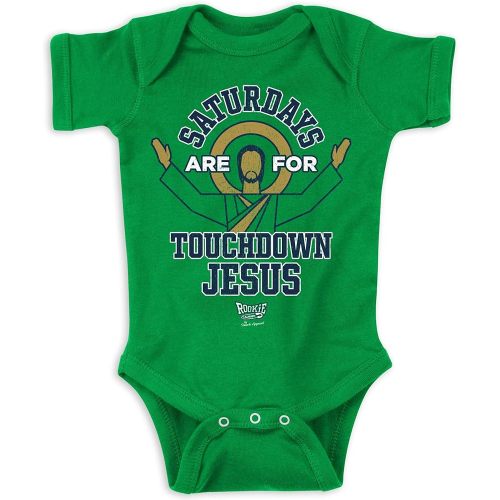 Saturdays Baby Apparel for Notre Dame College Fans (NB-18M) (Kelly Green Bodysuit, 12 Months)