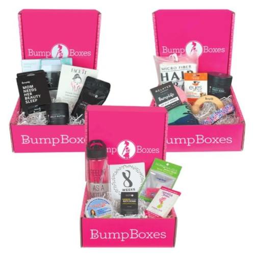 Bump Boxes Trimester Bundle: Pregnancy Gift Box for 1st, 2nd, & 3rd Trimester