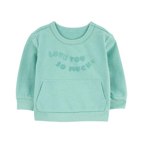 Baby Love You So Much Pullover - 3M - Style,Turquoise