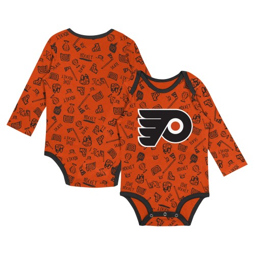 Philadelphia Flyers Infant Dynamic Defender Long Sleeve Bodysuit - Orange