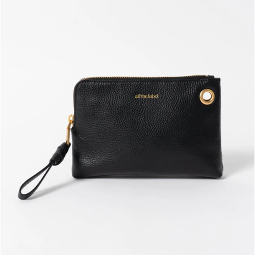 Black Packing Pouch (Leather)
