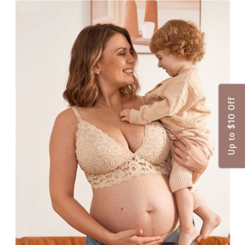 Lace Plunge Nursing Bralette