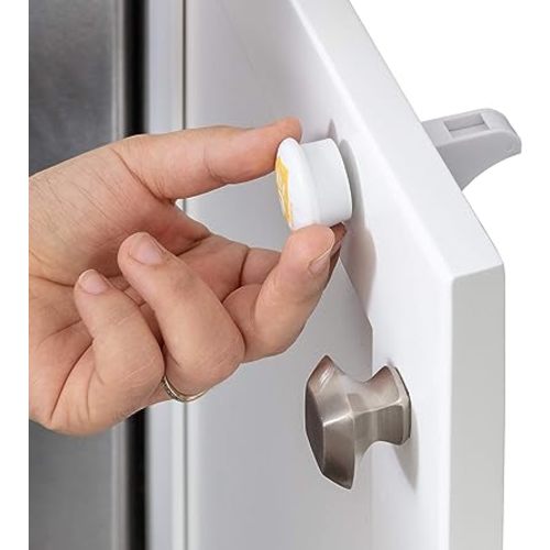 Baby Proofing, 37 Pcs Set Cabinet Locks Child Safety- 10 Magnetic Cabinet Locks+2 Keys, 8 Clear Corner Protectors, 4 Outlet Plugs, 10 Child Safety Locks, No Drill Required Baby Proof Set