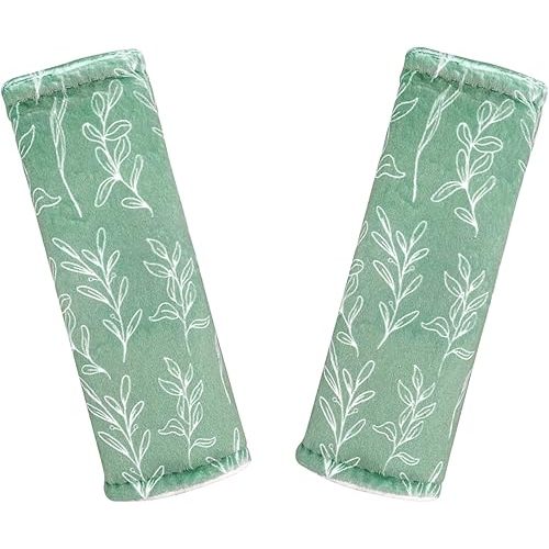 Baby Car Seat Strap Covers Shoulder Pads for Baby Kid, Super Soft Infant Carseat Belt Covers for All Car Seat Stroller,Green Sage