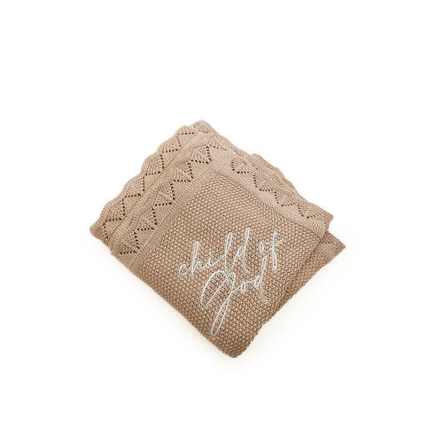 Child of God Knit Blanket – OUR HOUSE ABOVE