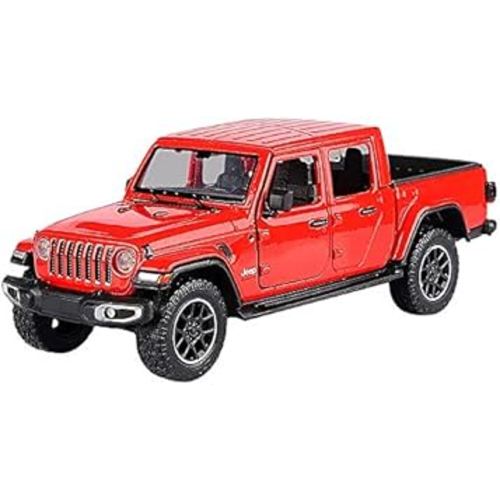 Motormax Toy 2021 Gladiator Overland (Closed Top) Pickup Truck Red 124-127 Diecast Model Car by Motormax 79365