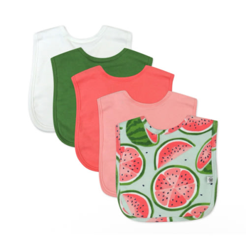 5-Pack Organic Cotton 4 in 1 Reversible Bibs | Honest Baby Clothing