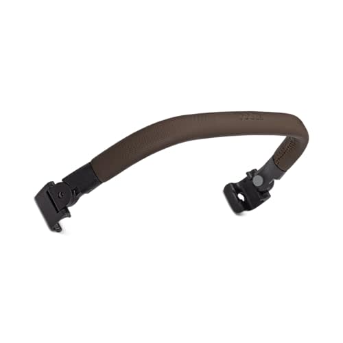 Joolz AER+ Bumper Bar Foldable Stroller Accessory - Armrest One-Hand Use - Easy to Attach & Open - Extra Handle Comfort - Elegant Crossbar Design - Ideal for Hanging Baby Toys - Mid Brown Carbon