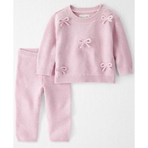 Baby Girls 2-Piece Bows Sweater and Pants Set