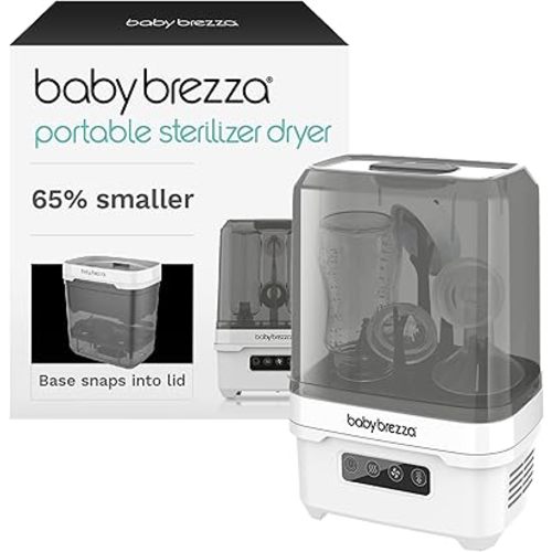 Baby Brezza Portable Baby Bottle Sterilizer Dryer for Travel - Compact Mini Sterilizer Fits Bottles, Pump Parts and Accessories
