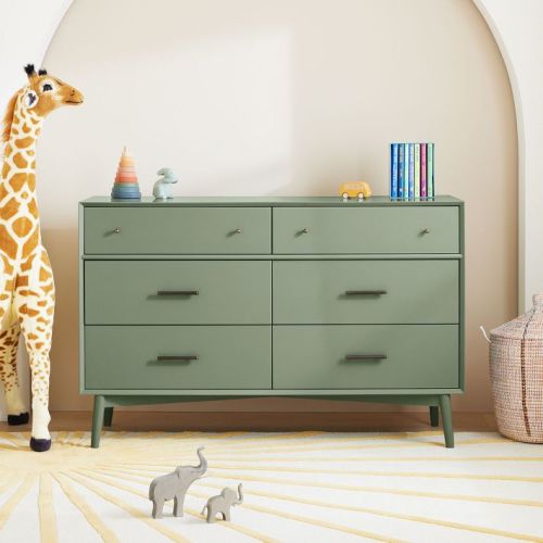 Kids Mid-Century 6-Drawer Dresser (56")