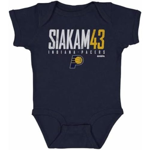 500 LEVEL Pascal Siakam Indiana Pacers One-Piece Infant Bodysuit - Pascal Siakam Indiana Pacers Elite WHT