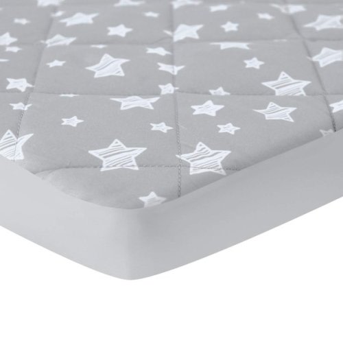 Pack and Play Sheet Quilted, Breathable Thick Play Yard Playpen Sheets, Lovely Print 39"×27"×5" Fitted Baby Portable Mini Cribs, Graco Play Yards and Foldable Mattresses Pack and Play Pad