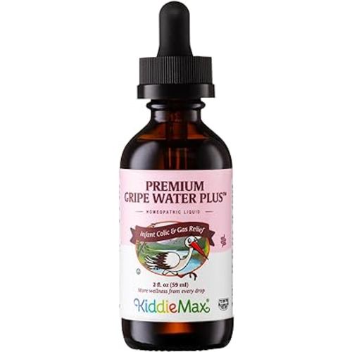 Homeopathic Gripe Water for Infants - Newborn Baby Gas Relief - Daytime / Nighttime Colic Relief for Newborns - Digestion Support & Constipation Ease Anti Gas Drops for Babies at Bedtime, 2 fl. oz.