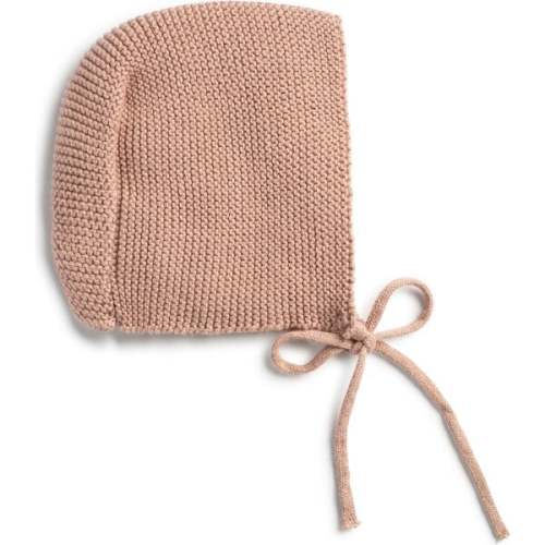 Transfer Flower Knit Baby Bonnet, Pink - Domani Home | Maisonette