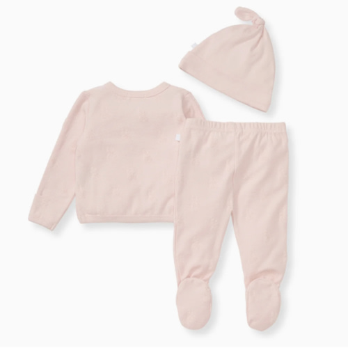 Organic Raised Terry Bee Take Me Home 3 Piece Set - Ranunculus – Burt's Bees Baby