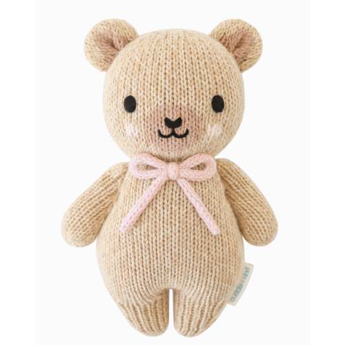 Baby honey bear (blush bow)