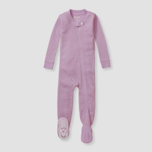Burt's Bees Baby® Baby Snug Fit Lyocell Thermal Solid Footed Pajama, Color: Mauve, Size: Infant6-9M