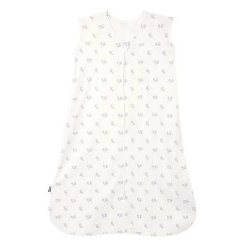 HALO SleepSack, 100% Cotton Wearable Blanket, Swaddle Transition Sleeping Bag, TOG 0.5, Floral Vintage Stripe, Small, 0-6 Months